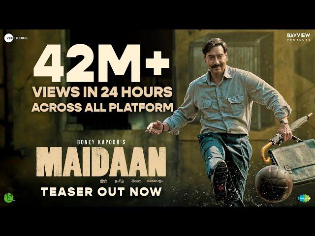 Maidaan Teaser | 10th April | Ajay Devgn | Amit Sharma | Boney K | A.R. Rahman | Fresh Lime Films