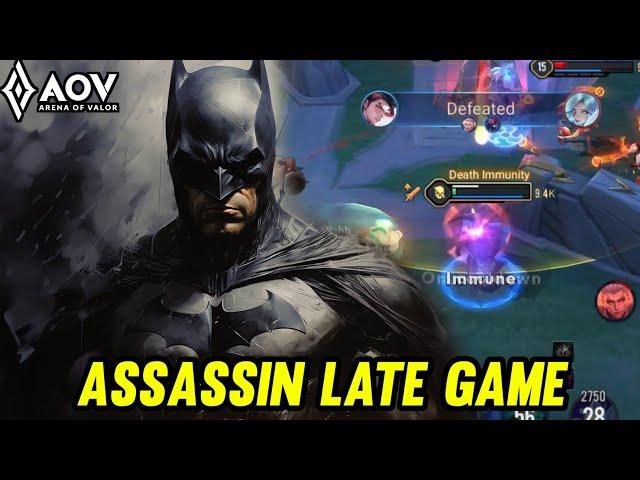 AOV : KAINE GAMEPLAY | ASSASSIN LATE GAME - ARENA OF VALOR LIÊNQUÂNMOBILE ROV