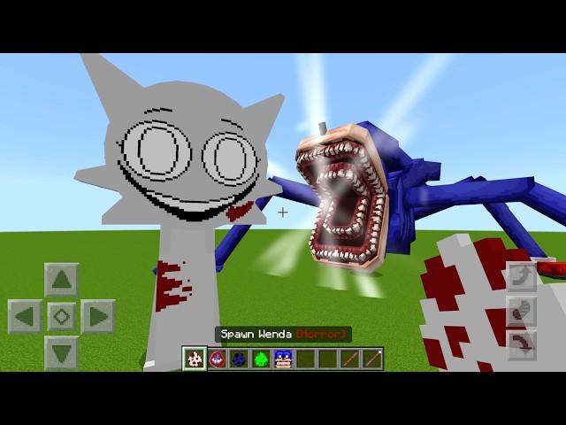 Every Shin Sonic vs MUTANT WENDA SPRUNKI Mod ADDON UPDATE in MINECRAFT PE