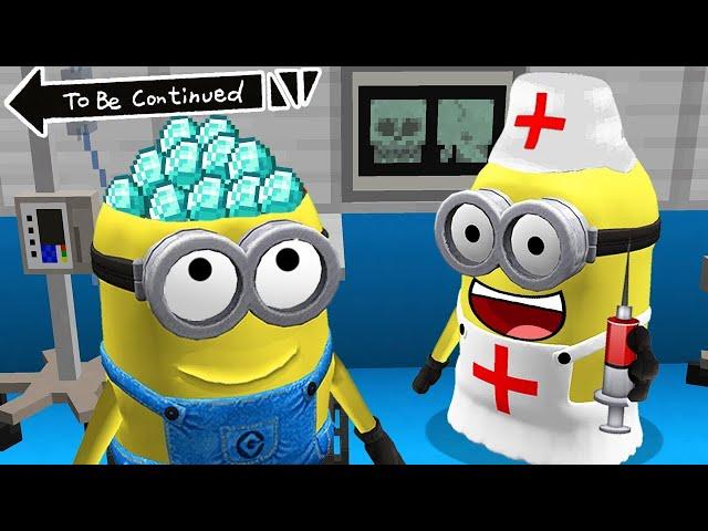 WHAT'S INSIDE MINIONS BRAIN in MINECRAFT ! Minions - Gameplay Movie traps