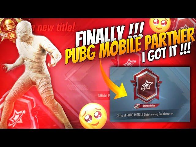 Finally  I Got Ultimate Influencer Title ( PUBGM PARTNER TITLE )️| KingSlayer YT | Pubg Mobile