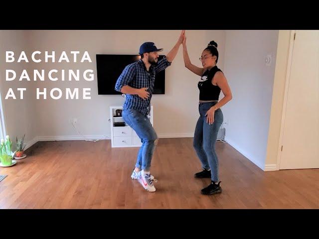 Geovanny Ricardo and Kim Ramos - Bachata dancing at home