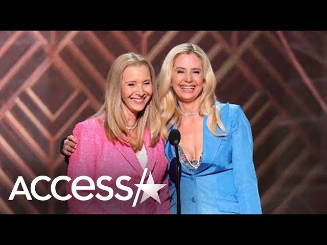 Lisa Kudrow & Mira Sorvino Have Romy And Michele Reunion At SAGs!