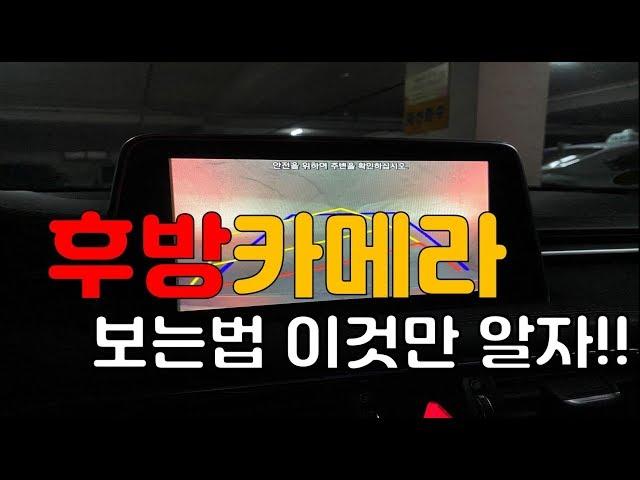 [초보운전꿀팁 33탄!] 후방카메라 보는 방법은??!