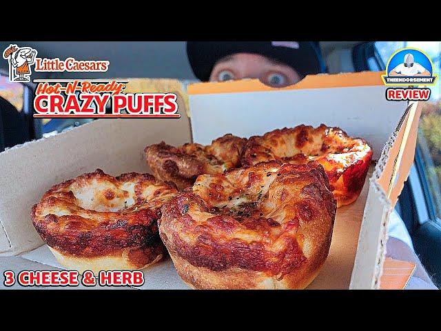 Little Caesars® 3 Cheese & Herb Crazy Puffs Review! | theendorsement