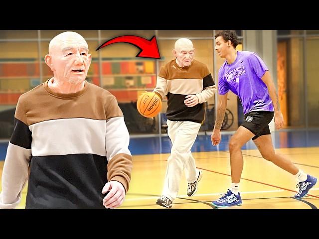 Grandpa Plays Basketball At The Gym!