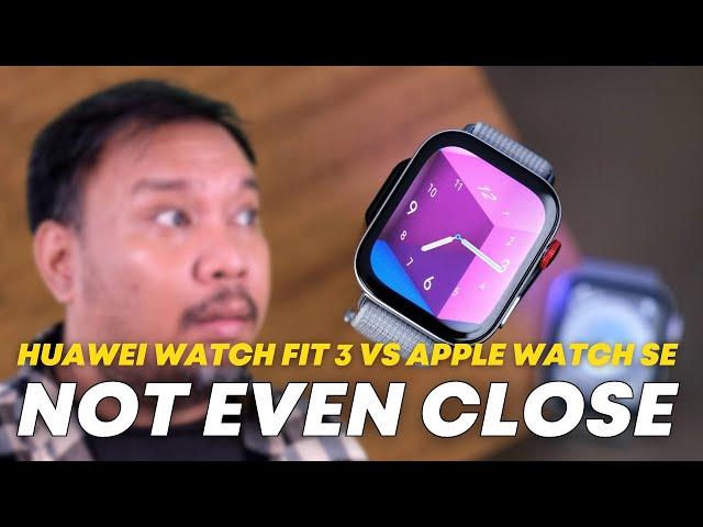Apple gets crushed!! | HUAWEI WATCH FIT 3 VS Apple Watch SE