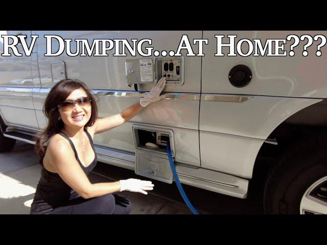 RV Dumping At Home/Airstream Interstate 19/Class B RV/Campervan   4K