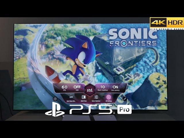 Sonic Frontiers PS5 Pro Gameplay With LG Oled TV 4K HDR 60FPS Test