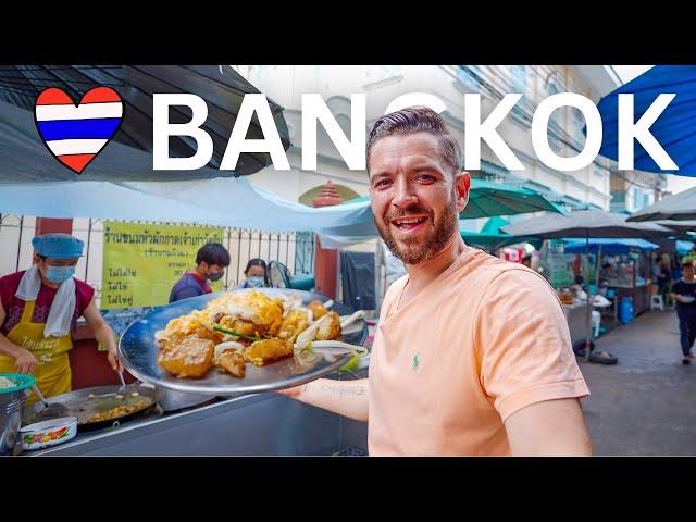 $1 Bangkok Morning Market Street Food   Must Eat Thai Chinese Food on The Other Side of Bangkok