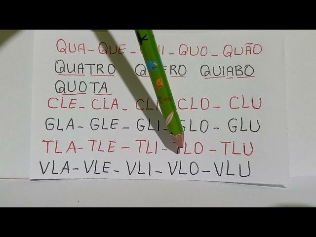 QUERO TE ENSINAR LER E ESCREVER SÍLABAS E PALAVRAS COMPLEXAS DE FORMA RÁPIDA E...