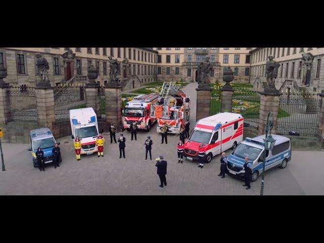 "Ode an die Freude" - Gemeinschaftsaktion Feuerwehr, Polizei und Rettungsdienste der Stadt Fulda