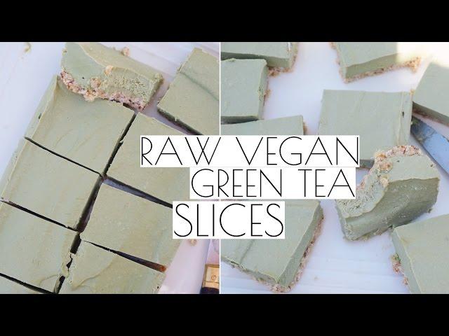 MATCHA GREEN TEA SLICES - RAW VEGAN | Tess Begg