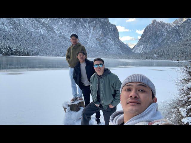 Experiencing majestic winter ️ view in Austria  and  Brunico(italy)with my ski ️ team|| 