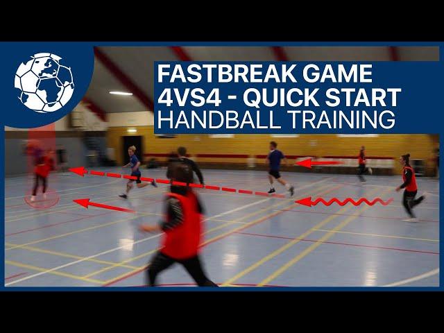 4vs4 Fastbreak Game - Quick Start - Handballtraining Jensen Esbjerg | Handball inspires