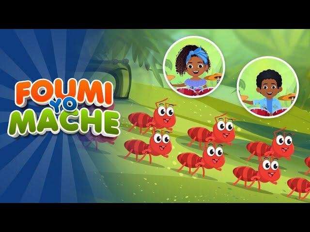 Foumi Yo Mache|The Ants Goes Marching| Haitian Creole Nursery Rhyme|Rime Pepinye