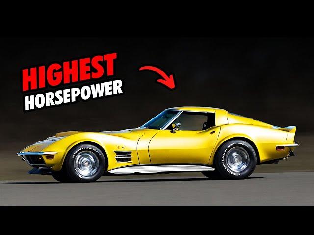 10 Highest HORSEPOWER Classic American Muscle Cars Ever Made!