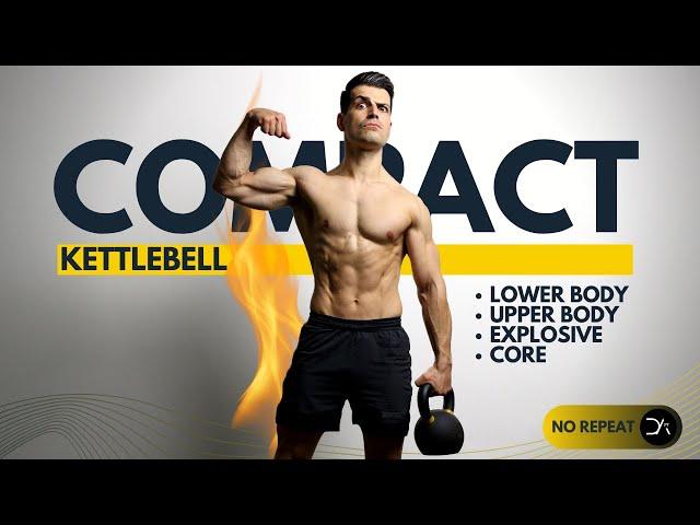 30 min FULL BODY STRENGTH Kettlebell Workout | No Jump | No Repeat ( COMPACT + ABS )