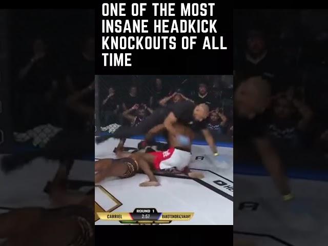 One Of The Most Insane Headkick Knockouts Of All Time  #mma #knockoutcity #combatsport #brutal