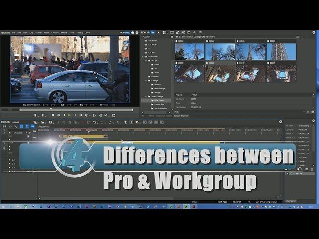 Introduction to EDIUS - Part 4 - The differences between Pro & Workgroup