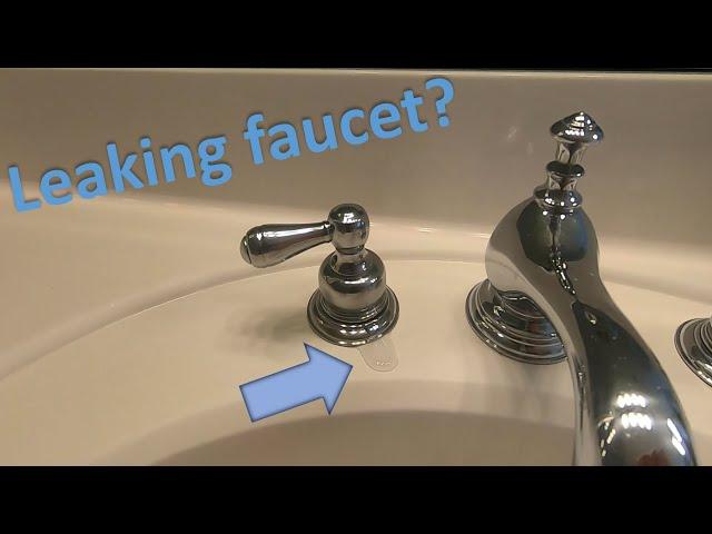 How to fix a leaking faucet handle (replacing stem assembly)
