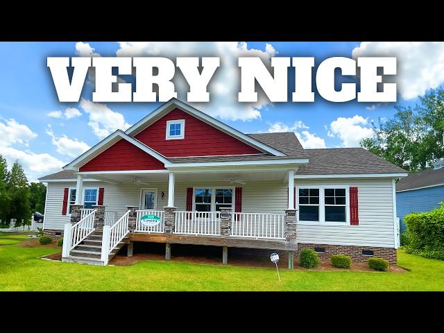 SMALL but CUTE modular home that's built VERY WELL! Prefab House Tour