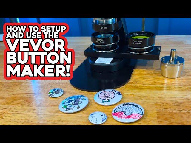 Vevor Button Maker | Unbox, Setup, and Demonstration