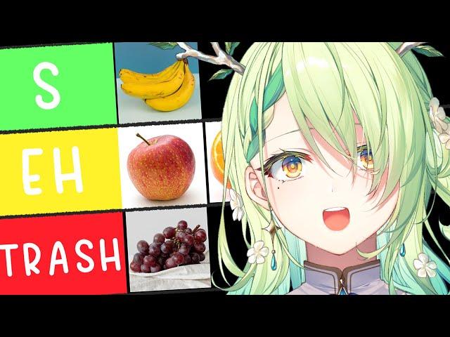 Making My Definitive Fruits & Vegetables Tier List