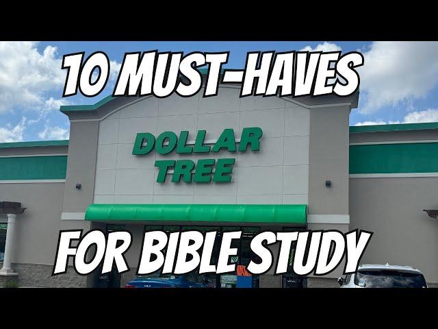 10+ Essential Dollar Tree Finds for Bible Study and Bible Journaling