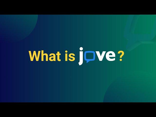 What is JoVE?