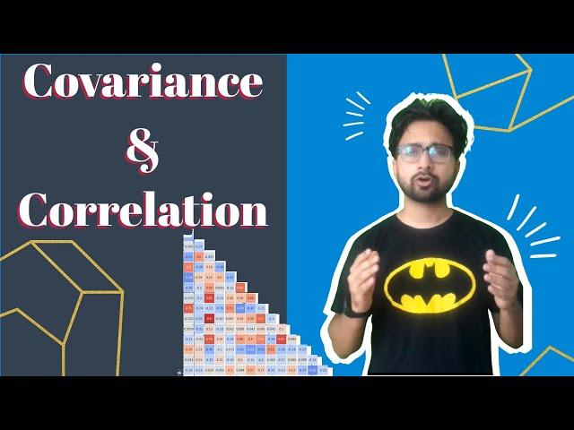 Statistics- Diffrence between covariance and correlation [Hindi]