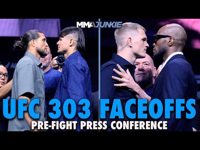 UFC 303 Pre-Fight Press Conference Faceoffs | Full Main Card | MMA Junkie