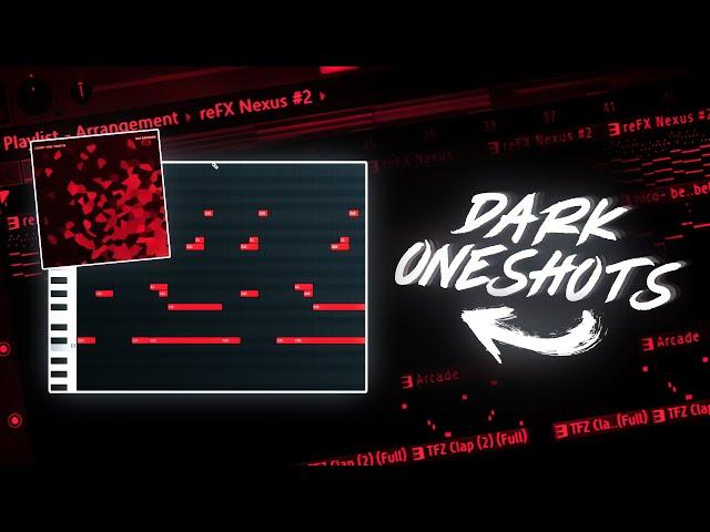 How To Make NEW DARK Beats Easily Like Industry Producers *ONE SHOTS ONLY* | FL Studio Tutorial