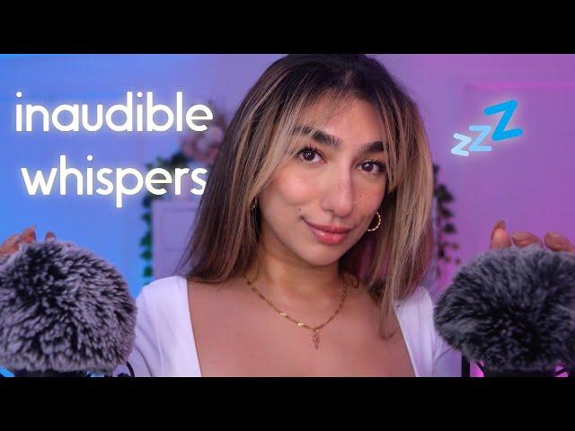 ASMR • inaudible whispers BUT with binaural mics for extra tingles! 