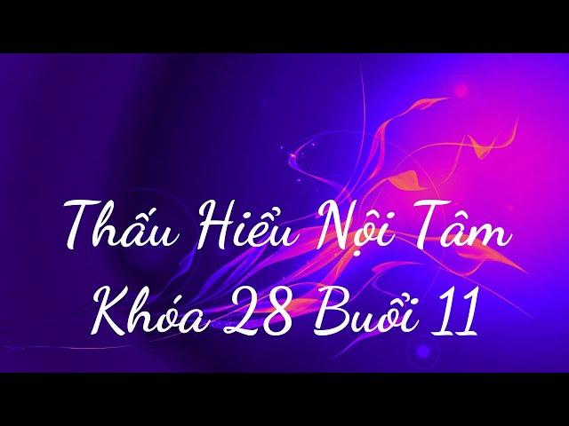 Thấu Hiểu Nội Tâm Khóa 28 Buổi 11 - Thấu Hiểu Nội Tâm, Kiến Tạo An Vui