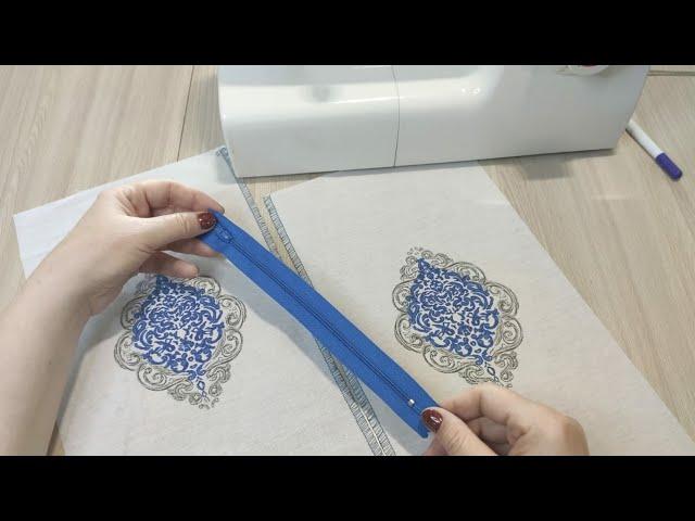  Tricky trick // How to sew a zipper easily and quickly!