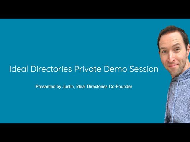 Ideal Directories Live Demo - Private Tour