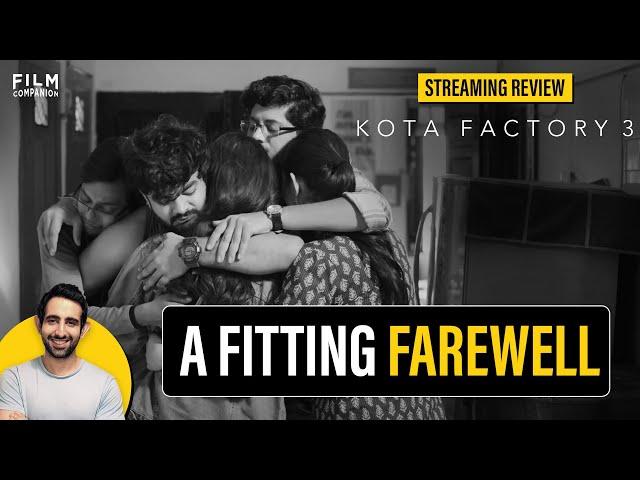 TVF Kota Factory Season 3 Web Series Review by Suchin Mehrotra | Jitendra Kumar