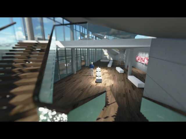 Art gallery - Architectural visualization. DNI studio.