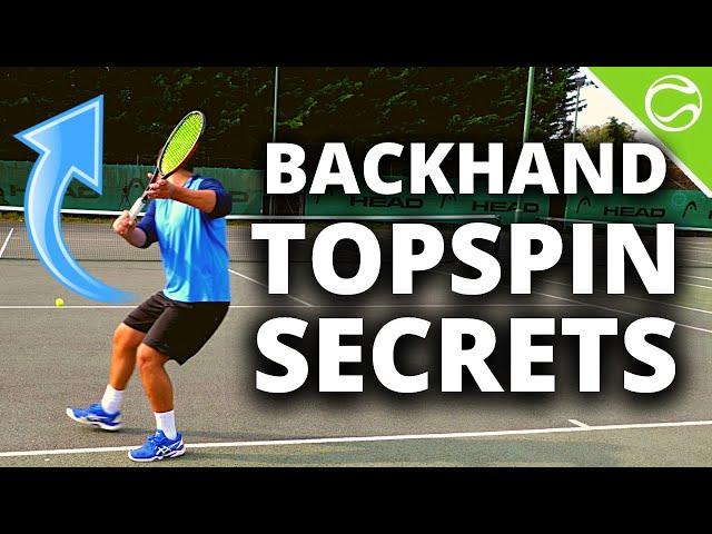 Tennis Backhand Topspin Secrets - How To Hit Heavy Topspin One Handed Backhands