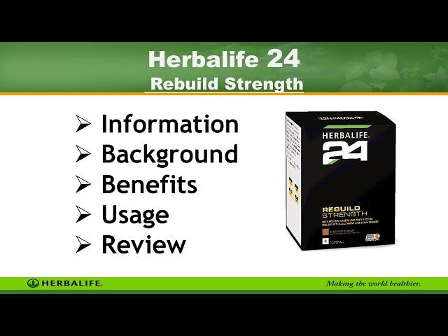 [Hindi] Herbalife 24 Rebuild Strength । Benefits, Usage, Review, Price, Side Effects