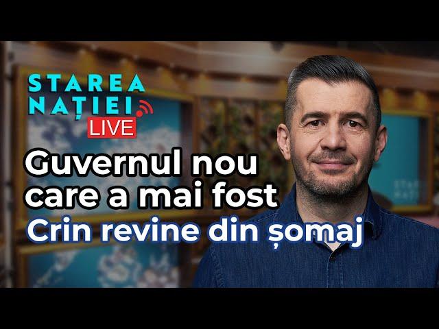 Guvernul nou care a mai fost. Crin revine din șomaj I SN LIVE 23 decembrie 2024