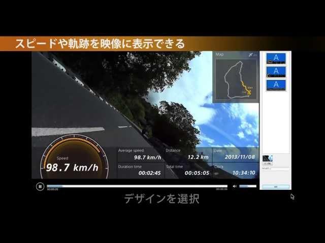 Sony HDR-AS30V GPS × PlayMemories Home Edit