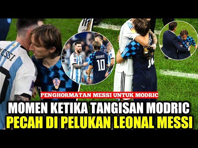 INI BARU KAPTEN RENDAH HATI  Ketika Modric menangis di pelukan Messi saat Argentina vs Kroasia