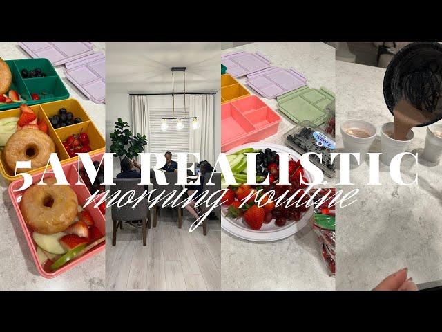5AM REALISTIC MORNING ROUTINE | MOM OF 4 | BREAKFAST, LUNCH PREP | WatchCrissyWork