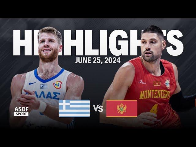 Greece vs Montenegro Full Game Highlights (Friendly Games For Olympic Qualifying 2024)