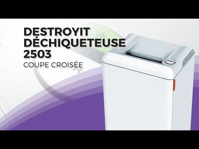 Déchiqueteuse DestroyIt 2503 Coupe Croisée