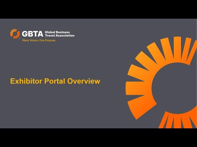 Exhibitor Portal Overview