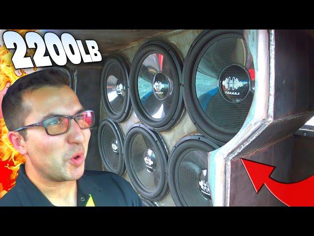 FULLY STEEL Subwoofer Box w/ 166db BASS DEMO & Jethro's Unexpected SPL Runs... EXTREME Car Audio!!!