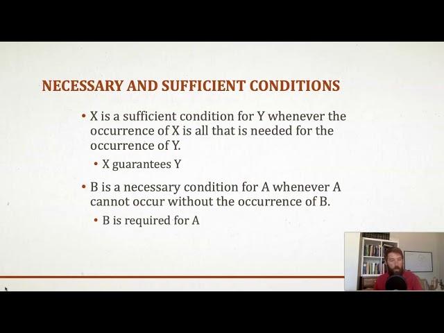 Conditionals, necessary and sufficient conditions